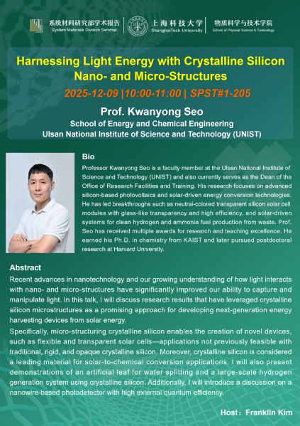 Harnessing Light Energy with Crystalline Silicon Nano- and Micro-Structures