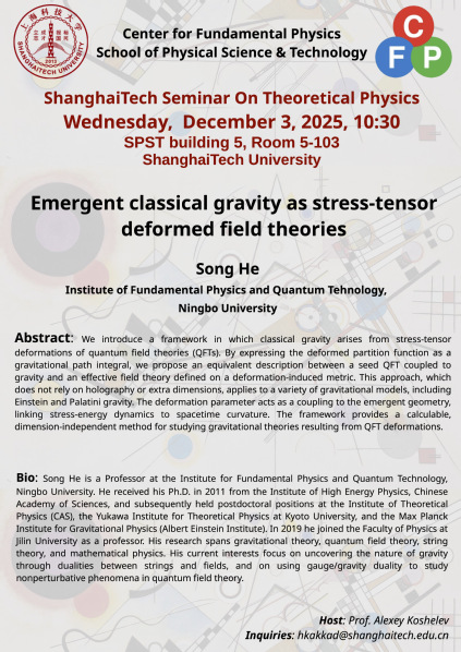Emergent classical gravity as stress-tensor deformed field theories