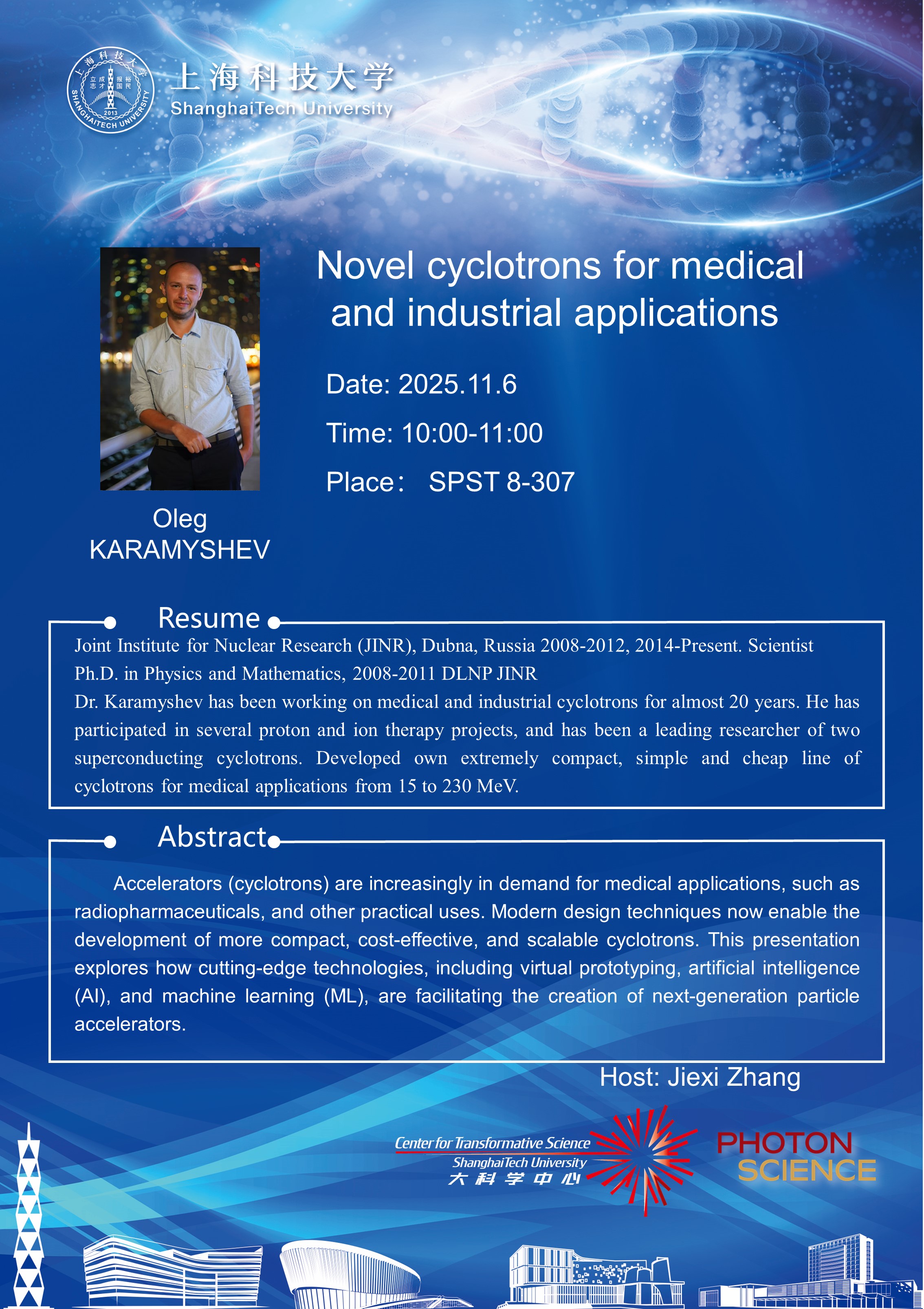 Novel cyclotrons for medical and industrial applications