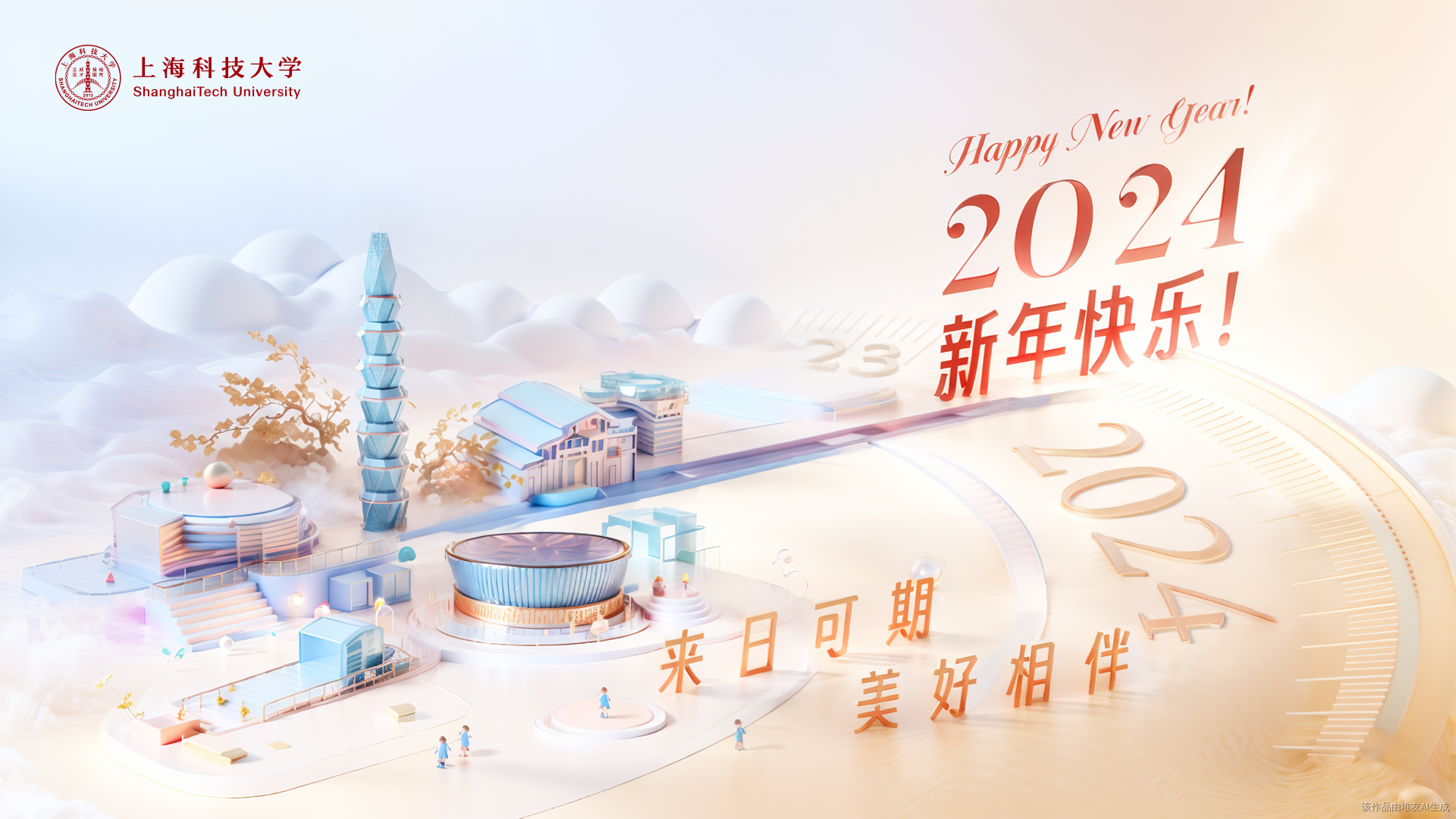 十年砥砺前行，再启新程 | 上科大祝您2024新年快乐！