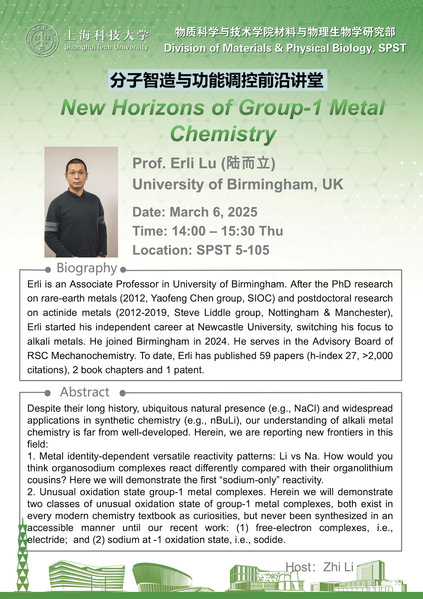 New Horizons of Group-1 Metal Chemistry