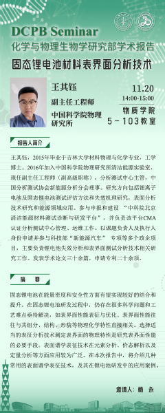 固态锂电池材料表界面分析技术
