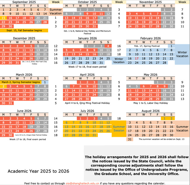 Academic Year 2025–2026