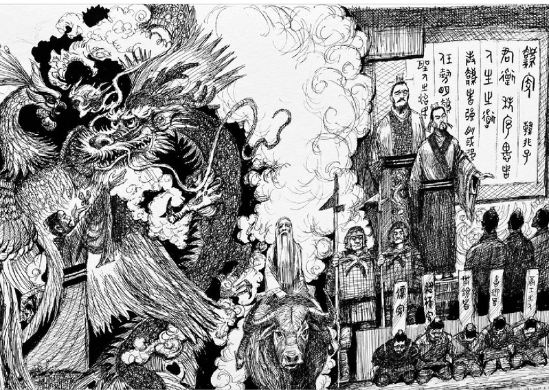 笔绘千年 穿越古今｜王受之教授钢笔画绘本展亮相校文化艺术季