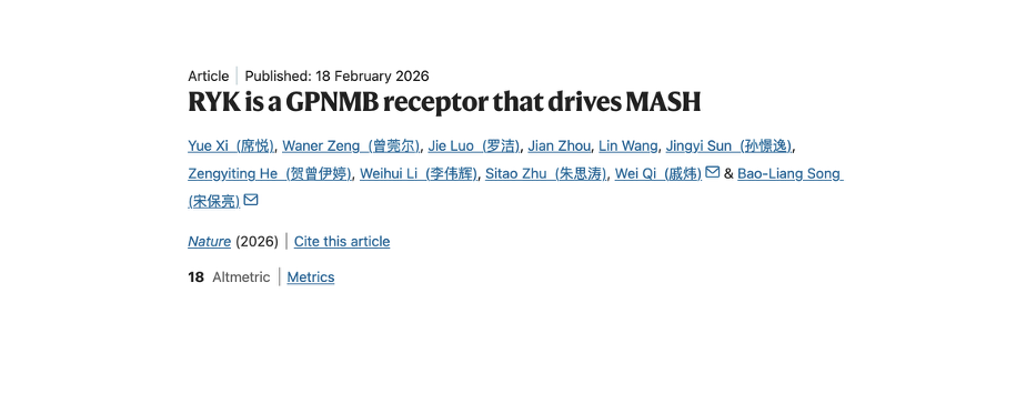 The GPNMB–RYK ligand–receptor pathway—a novel therapeutic target for MASH